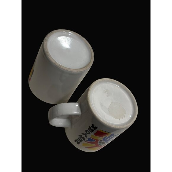 New York Statue Of Liberty Graphic 2 Mini  Mugs Andy Warhol Kelly  1986 Ceramic - Picture 4 of 4